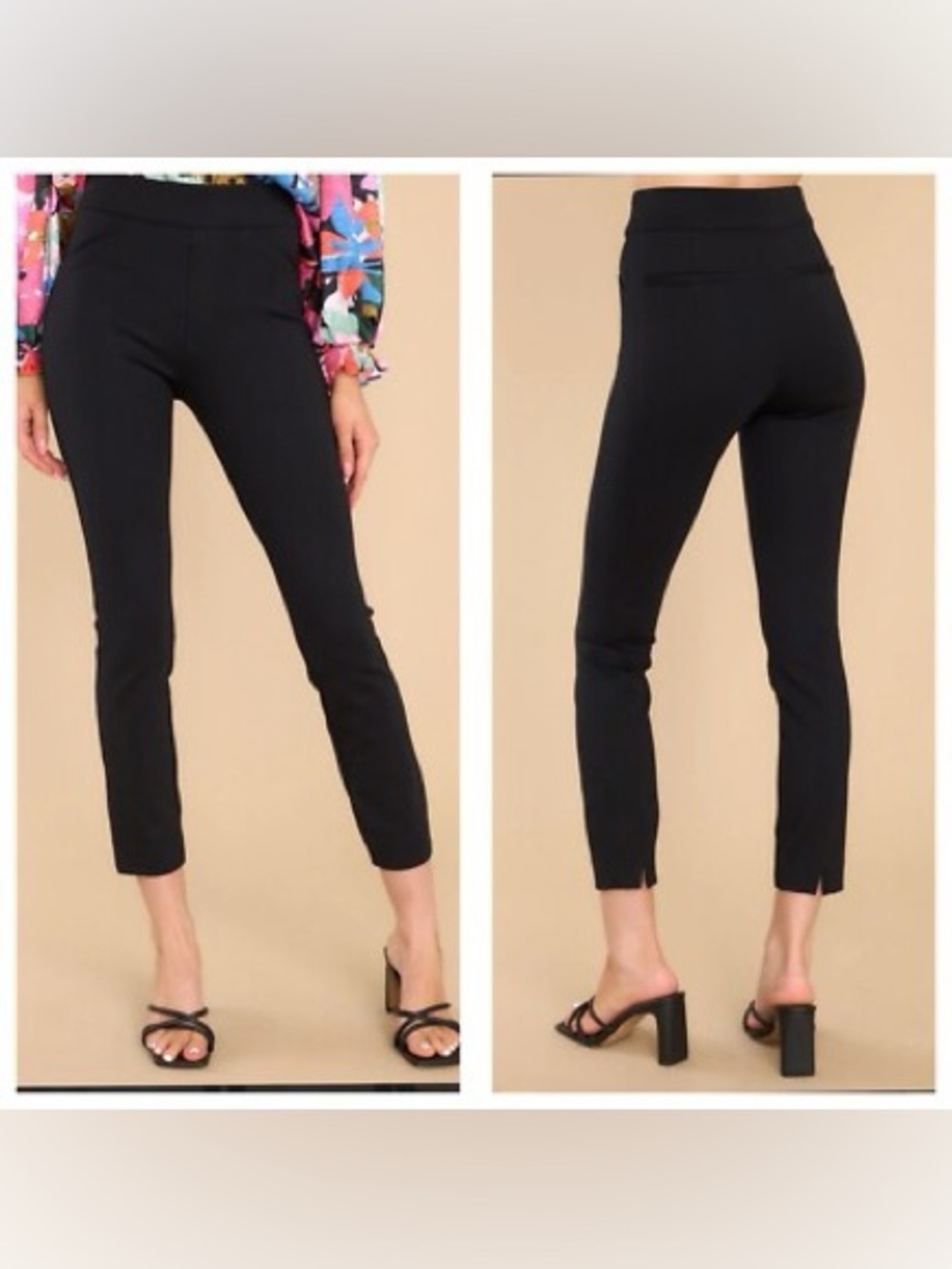 NWOT Spanx The Perfect Pants Ankle Slit Hem Ponte Pants 2X Petite